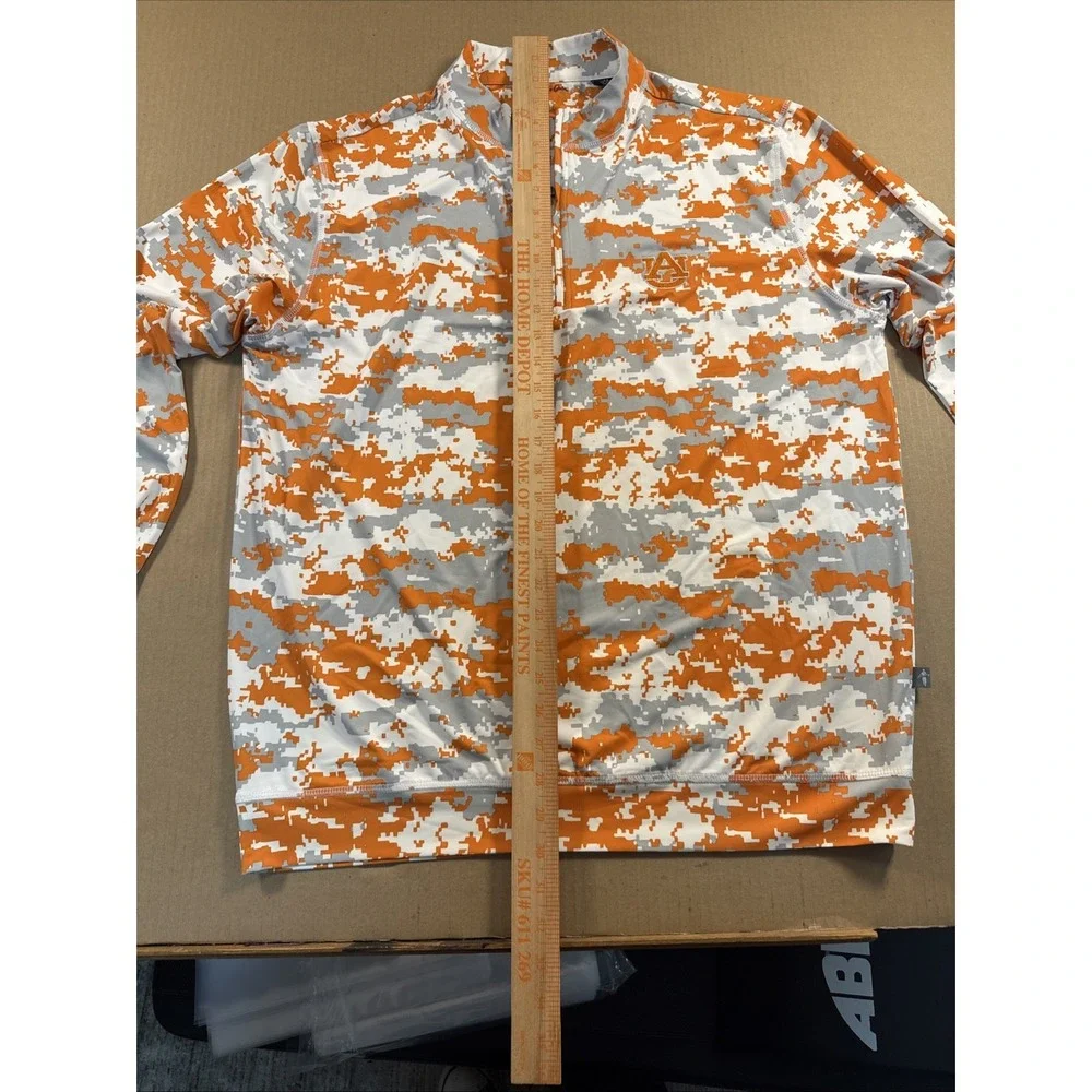 Auburn Oaks Digital Camo 1/4 Zip Auburn University, Size Medium